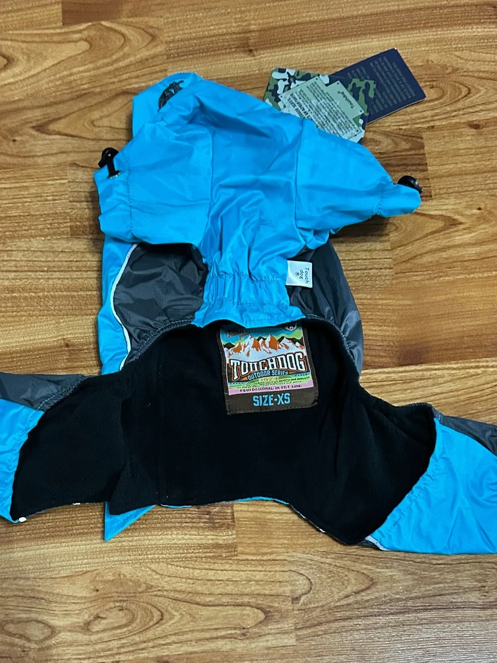 TOUCHDOG Waterproof Rain Jacket Bright Blue - Outdoor Series ~ XS